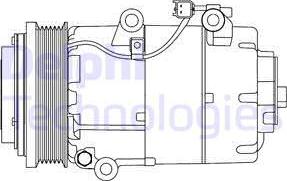 Delphi CS20306 - Compressore, Climatizzatore www.autoricambi360.it