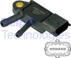 Delphi DPS00021 - Sensore, Pressione gas scarico www.autoricambi360.it