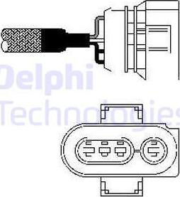 Delphi ES10403 - Sonda lambda www.autoricambi360.it