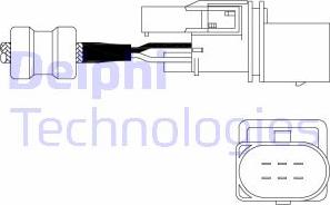 Delphi ES11014-12B1 - Sonda lambda www.autoricambi360.it