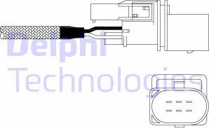 Delphi ES11022-12B1 - Sonda lambda www.autoricambi360.it