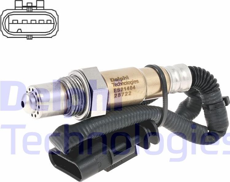 Delphi ES21404-12B1 - Sonda lambda www.autoricambi360.it