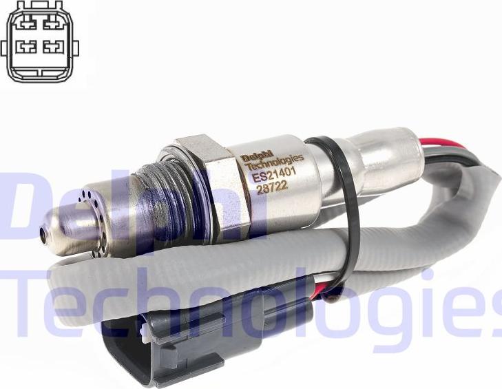 Delphi ES21401-12B1 - Sonda lambda www.autoricambi360.it