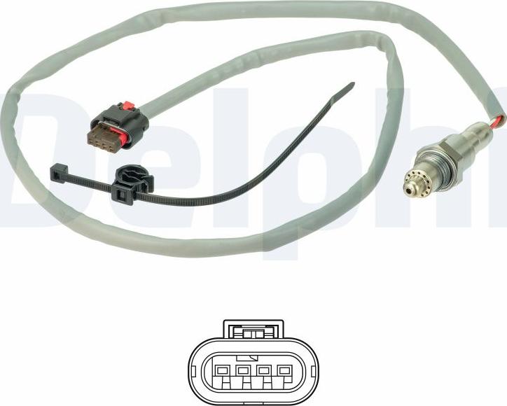 Delphi ES21407-12B1 - Sonda lambda www.autoricambi360.it