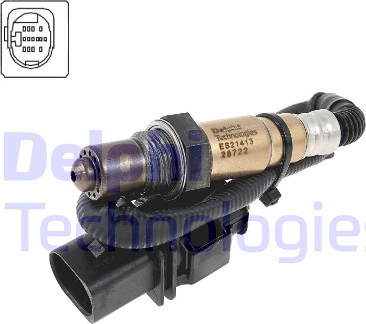 Delphi ES21413-12B1 - Sonda lambda www.autoricambi360.it