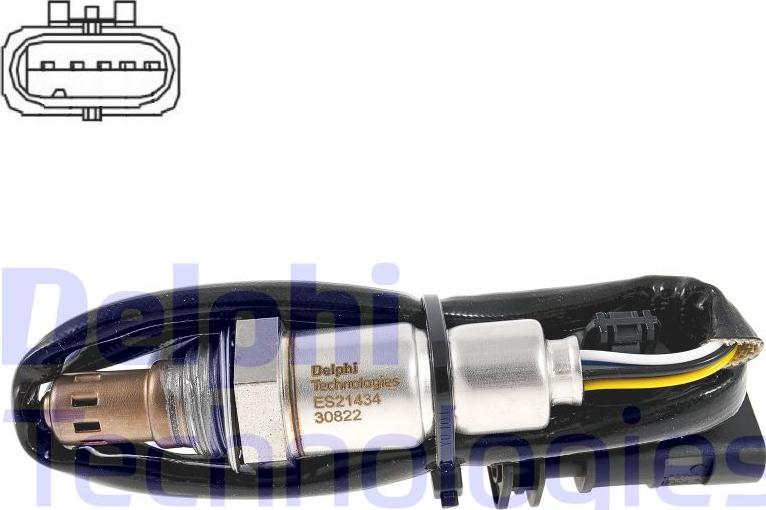 Delphi ES21434-12B1 - Sonda lambda www.autoricambi360.it