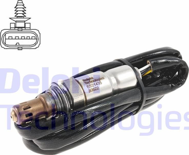 Delphi ES21435-12B1 - Sonda lambda www.autoricambi360.it