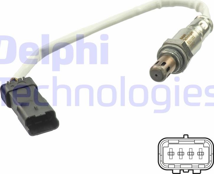 Delphi ES21062-12B1 - Sonda lambda www.autoricambi360.it