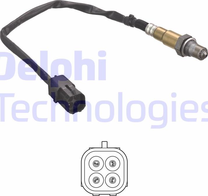 Delphi ES21075-12B1 - Sonda lambda www.autoricambi360.it