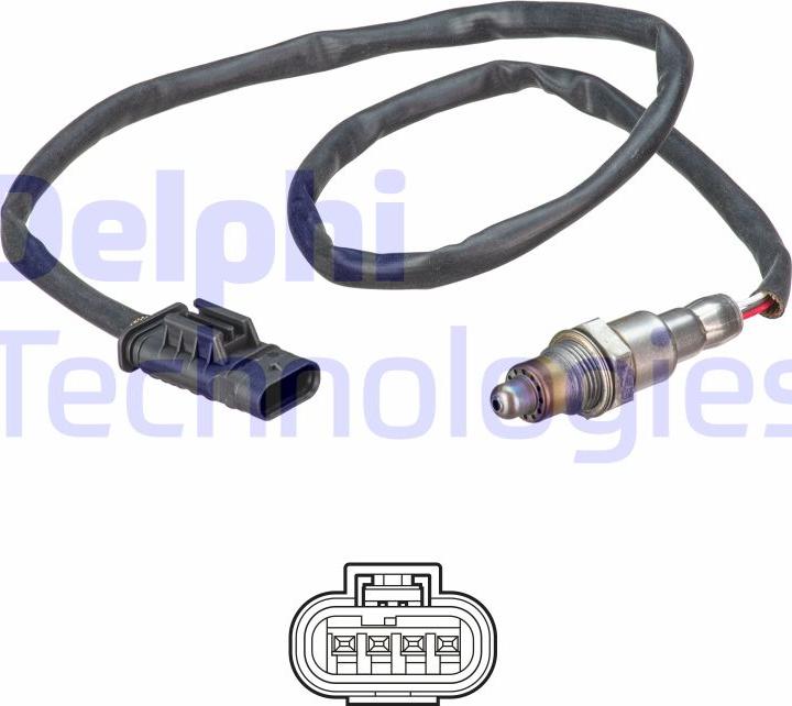 Delphi ES21198-12B1 - Sonda lambda www.autoricambi360.it