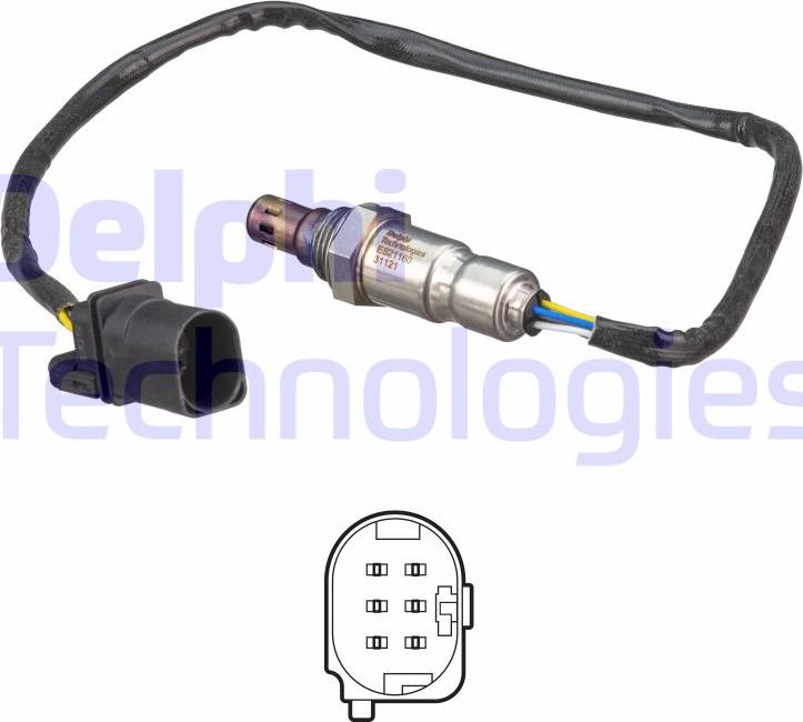 Delphi ES21160-12B1 - Sonda lambda www.autoricambi360.it