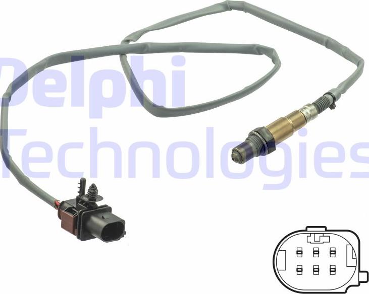 Delphi ES21101-12B1 - Sonda lambda www.autoricambi360.it