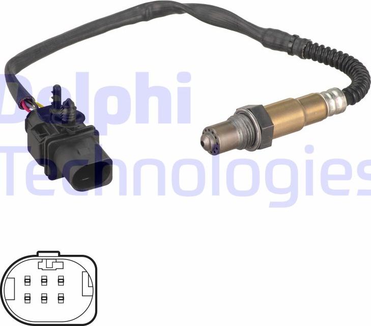 Delphi ES21115-12B1 - Sonda lambda www.autoricambi360.it