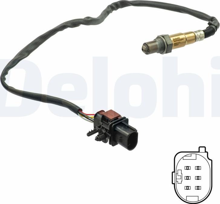Delphi ES21171-12B1 - Sonda lambda www.autoricambi360.it