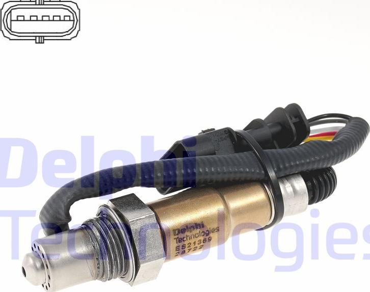 Delphi ES21369-12B1 - Sonda lambda www.autoricambi360.it