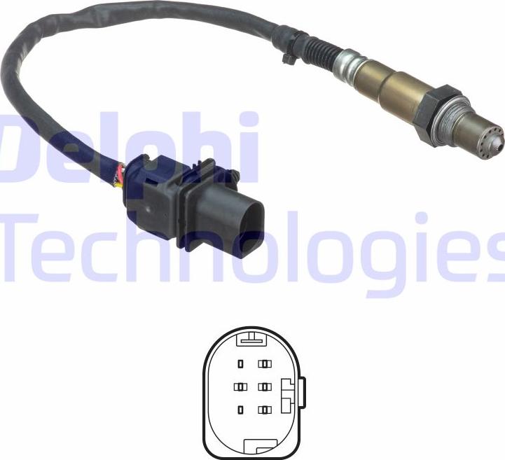 Delphi ES21306-12B1 - Sonda lambda www.autoricambi360.it