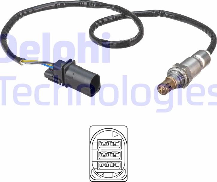 Delphi ES21303-12B1 - Sonda lambda www.autoricambi360.it