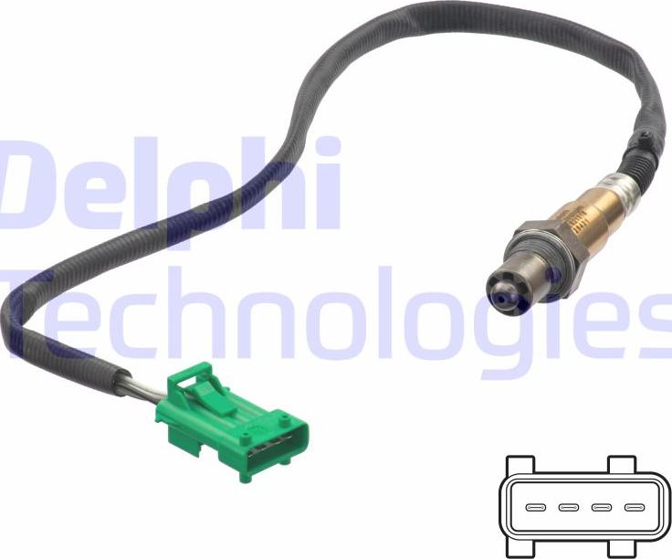 Delphi ES21316-12B1 - Sonda lambda www.autoricambi360.it