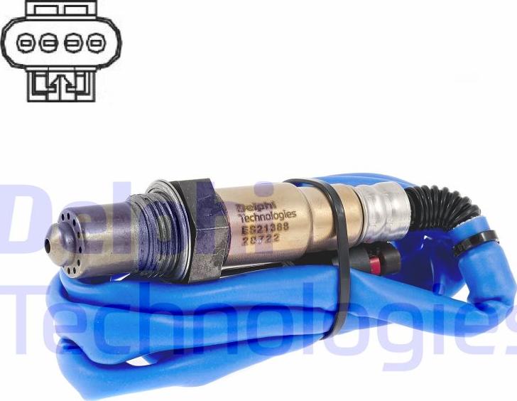 Delphi ES21388-12B1 - Sonda lambda www.autoricambi360.it