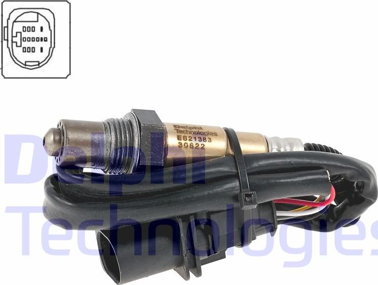 Delphi ES21383-12B1 - Sonda lambda www.autoricambi360.it