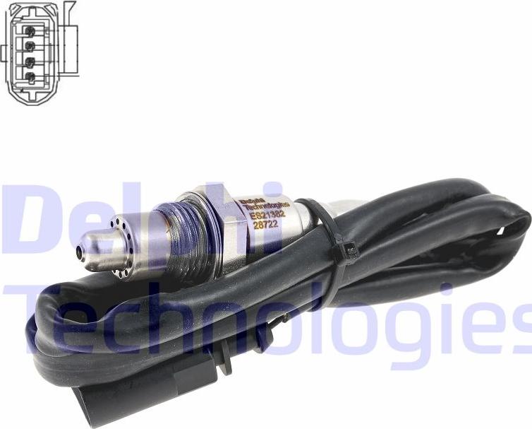 Delphi ES21382-12B1 - Sonda lambda www.autoricambi360.it