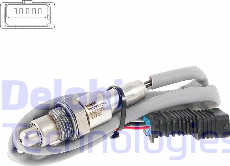Delphi ES21375-12B1 - Sonda lambda www.autoricambi360.it