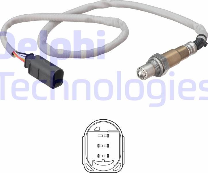 Delphi ES21295-12B1 - Sonda lambda www.autoricambi360.it