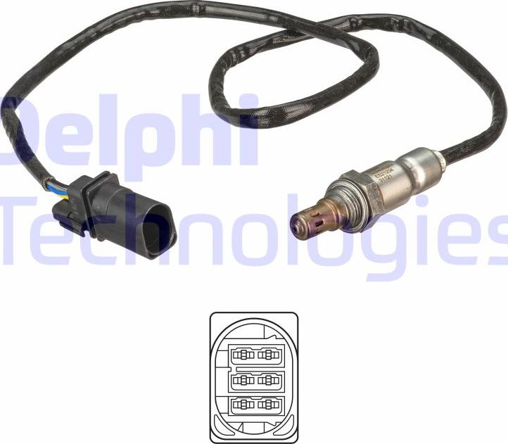 Delphi ES21204-12B1 - Sonda lambda www.autoricambi360.it