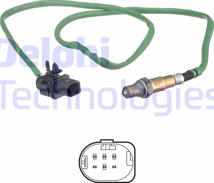 Delphi ES21203-12B1 - Sonda lambda www.autoricambi360.it