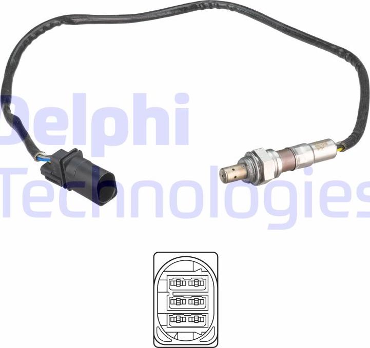 Delphi ES21219-12B1 - Sonda lambda www.autoricambi360.it