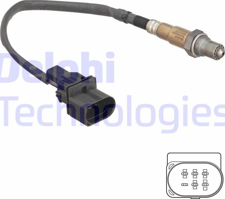 Delphi ES21239-12B1 - Sonda lambda www.autoricambi360.it