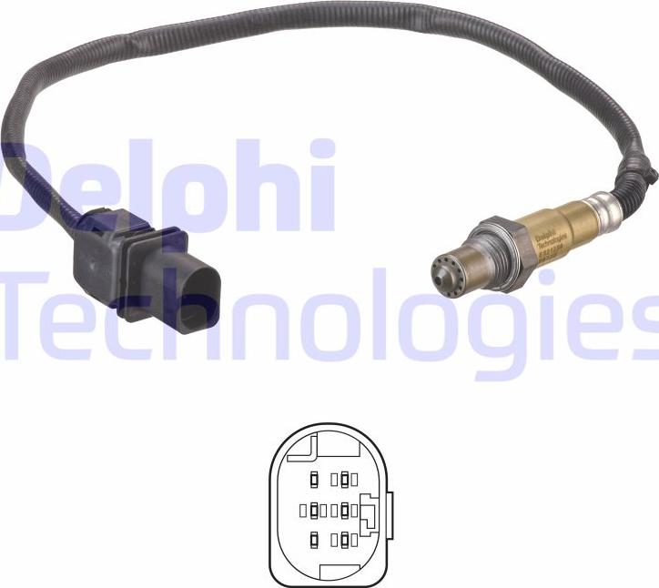 Delphi ES21236-12B1 - Sonda lambda www.autoricambi360.it