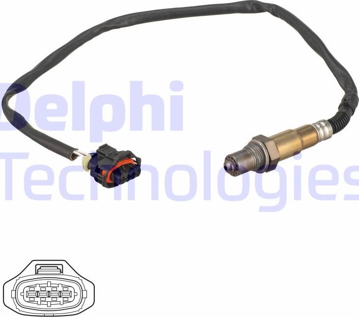 Delphi ES21225-12B1 - Sonda lambda www.autoricambi360.it