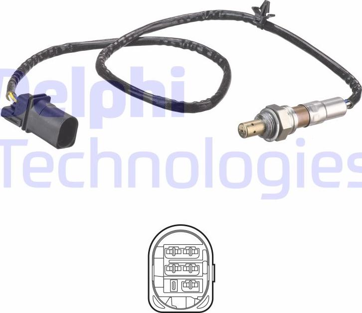 Delphi ES21220-12B1 - Sonda lambda www.autoricambi360.it