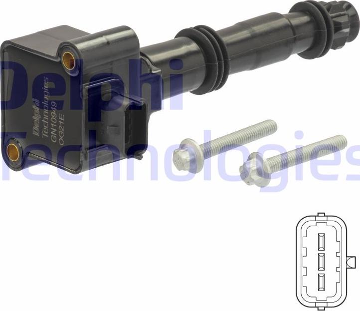 Delphi GN10949-12B1 - Bobina d'accensione www.autoricambi360.it