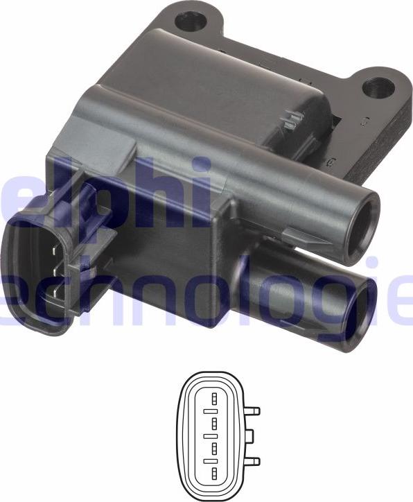 Delphi GN10981-12B1 - Bobina d'accensione www.autoricambi360.it