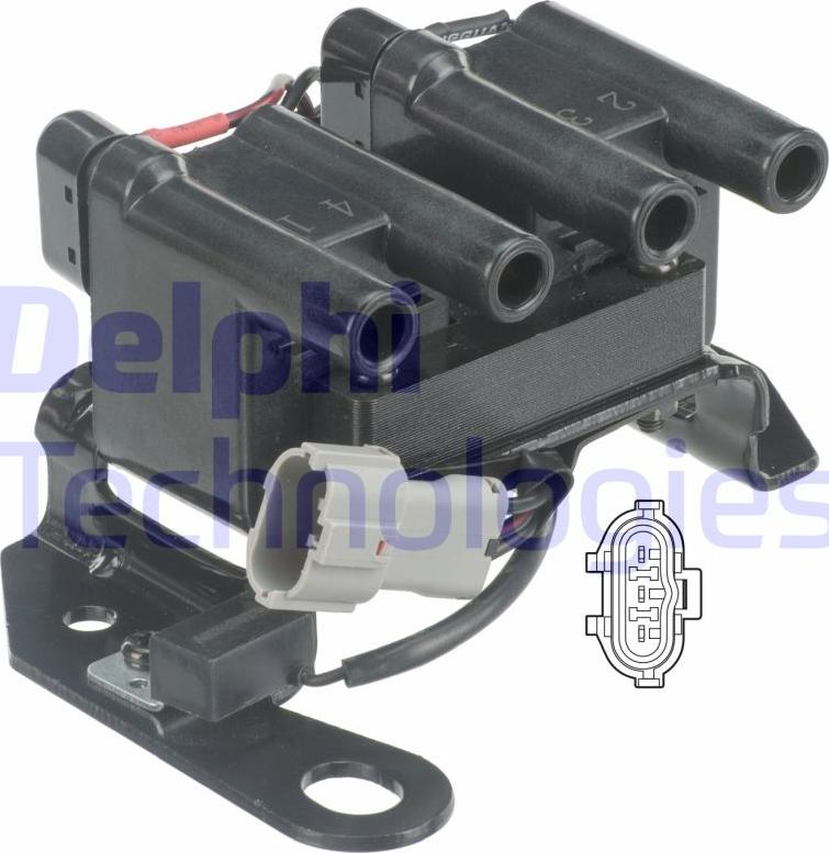 Delphi GN10412-12B1 - Bobina d'accensione www.autoricambi360.it