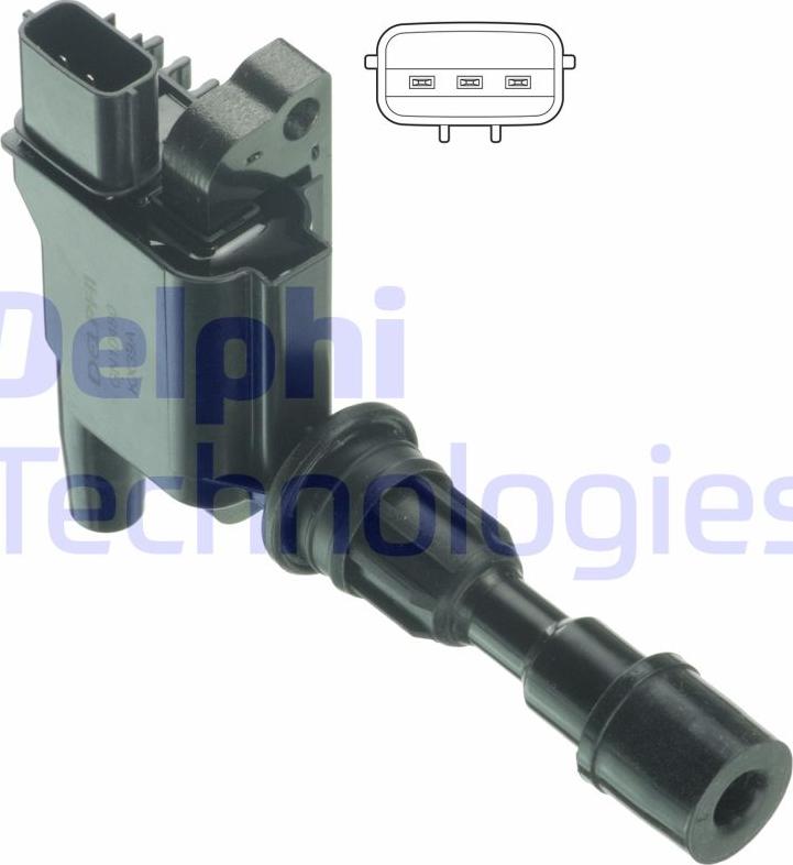 Delphi GN10480-12B1 - Bobina d'accensione www.autoricambi360.it