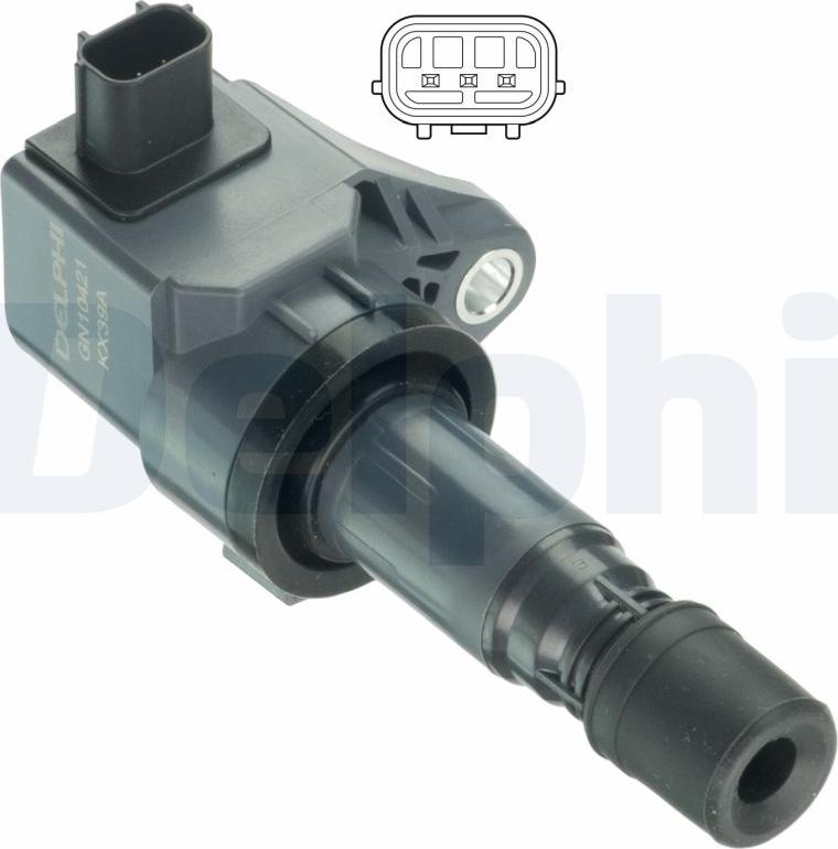 Delphi GN10421-18B1 - Bobina d'accensione www.autoricambi360.it