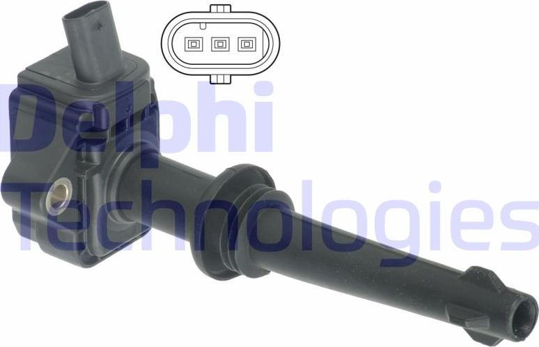 Delphi GN10591-12B1 - Bobina d'accensione www.autoricambi360.it