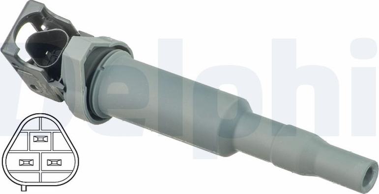Delphi GN10586-11B1 - Bobina d'accensione www.autoricambi360.it