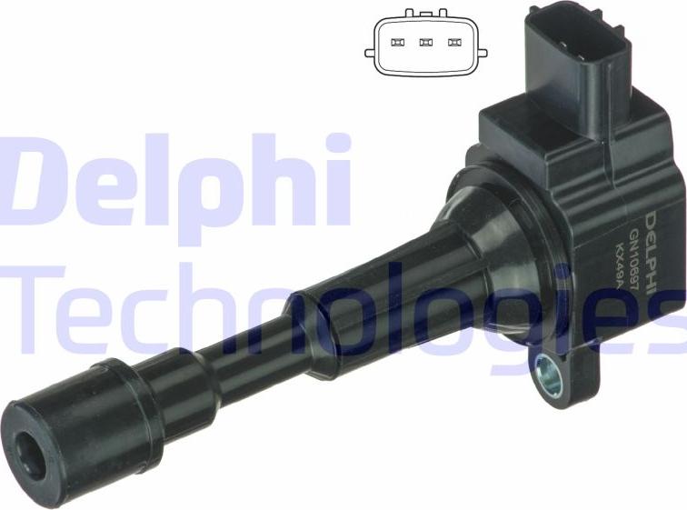 Delphi GN10697-12B1 - Bobina d'accensione www.autoricambi360.it