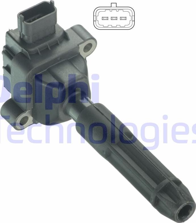 Delphi GN10604-12B1 - Bobina d'accensione www.autoricambi360.it