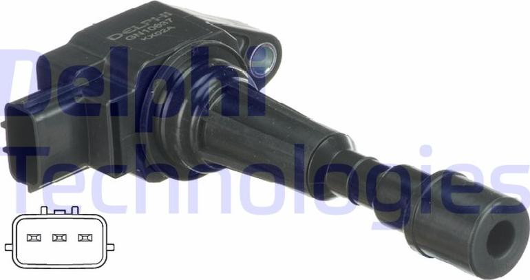 Delphi GN10637-12B1 - Bobina d'accensione www.autoricambi360.it