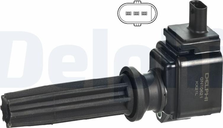 Delphi GN10621-19B1 - Bobina d'accensione www.autoricambi360.it