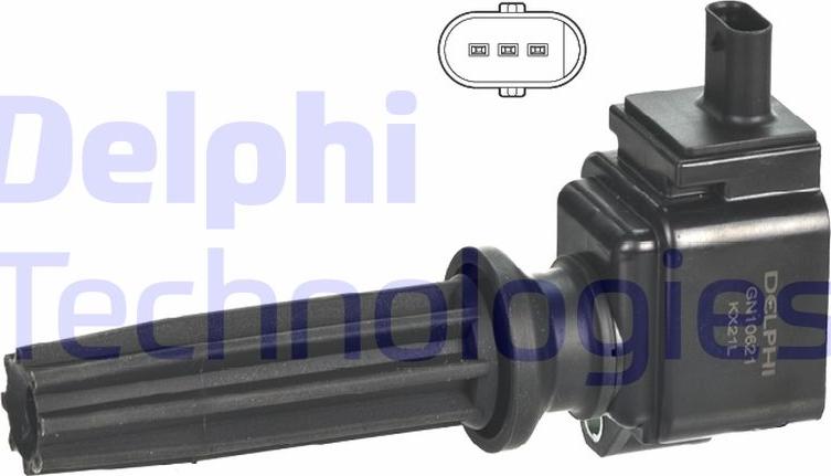 Delphi GN10621-12B1 - Bobina d'accensione www.autoricambi360.it