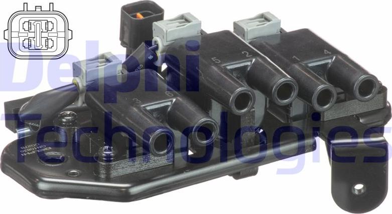 Delphi GN10835-12B1 - Bobina d'accensione www.autoricambi360.it