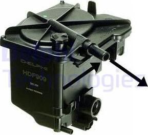 Delphi HDF909 - Filtro carburante www.autoricambi360.it