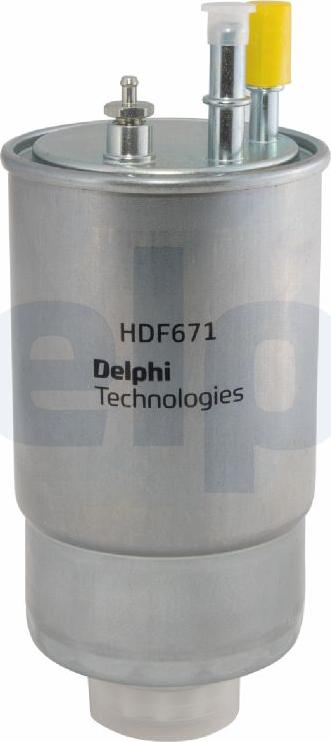 Delphi HDF671 - Filtro carburante www.autoricambi360.it