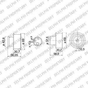 Delphi KDB147 - Kit cinghie dentate www.autoricambi360.it